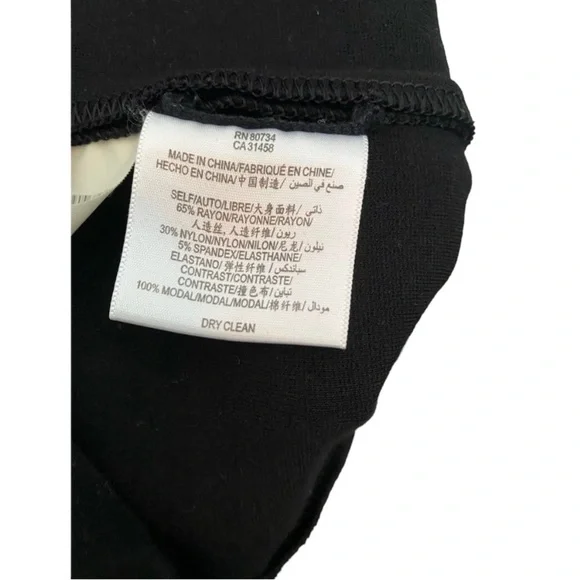 Bcbg maxazria  black shorted one shoulder ponte body con dress black 12 - Picture 5 of 7